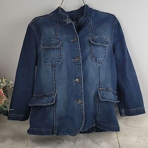 1768  MOSSIMO   Blue Jacket  Size Large